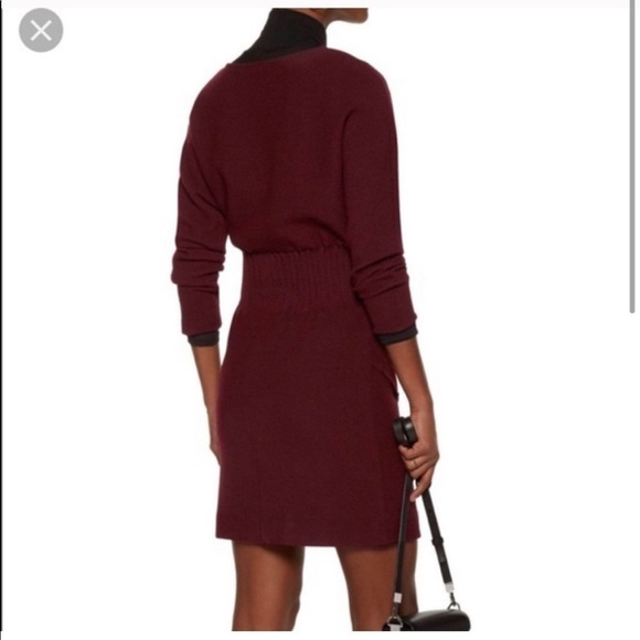Maje Rincy Bordeaux dress